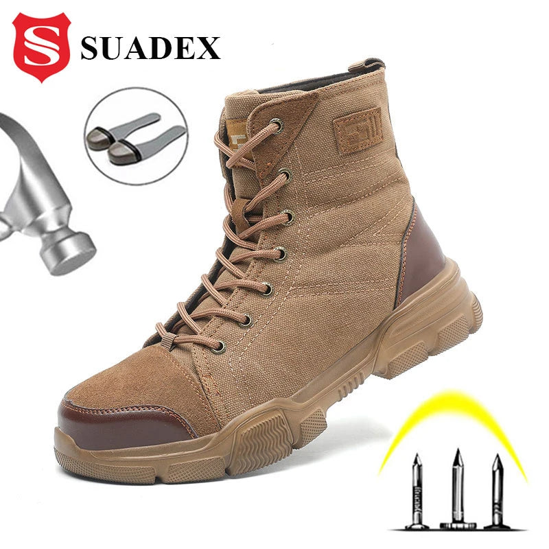 Premium Steel Toe Work Boots-HighTouch