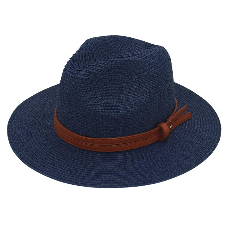 Breathable Straw Panama Sun Hat-HighTouch