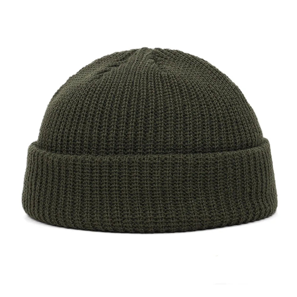 Luxury Winter Knit Beanie – Warm Short Skull Cap (Unisex)