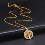 Skyrim Tree of Life Zircon Pendant Necklace-HighTouch