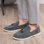 Luxury Suede & Leather Loafers – Men’s Slip-On Driving-HighTouch
