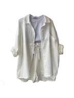 Effortless Summer Two-Piece Muslin Suit Set – Chic, Lightweight & Polished-HighTouch
