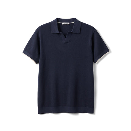 SIMWOOD | 14-Gauge Knit Short Sleeve Polo T-Shirts Men Tops