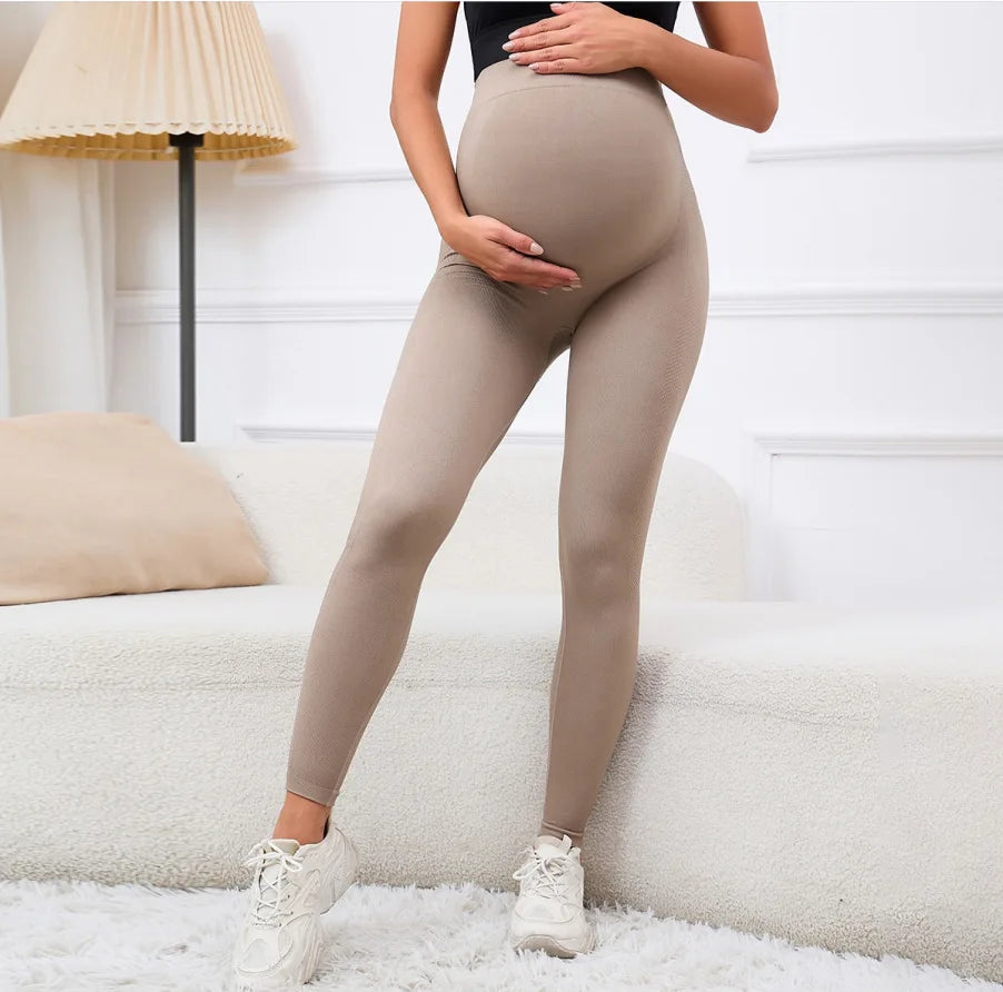 High Waist Maternity Leggings Belly Support Skinny All Season