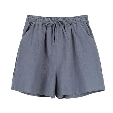 Women’s High-Waist Cotton Linen Shorts