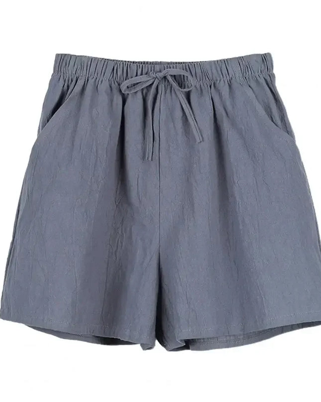 Women’s High-Waist Cotton Linen Shorts