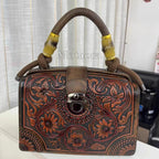 Vintage PU Wide-Strap Bucket Crossbody Bag – Large Capacity Shoulder Satchel for Women-HighTouch