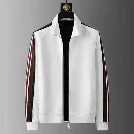 Men’s Luxury Stand Collar Tracksuit Set