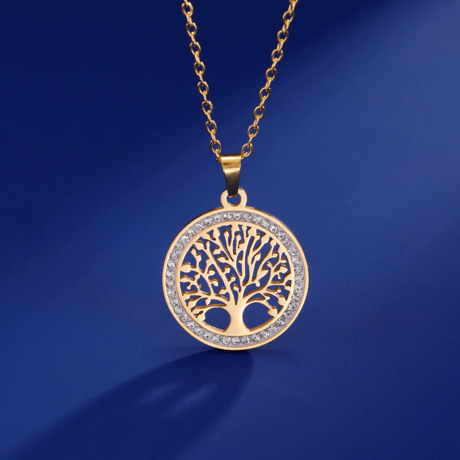 Skyrim Tree of Life Zircon Pendant Necklace-HighTouch