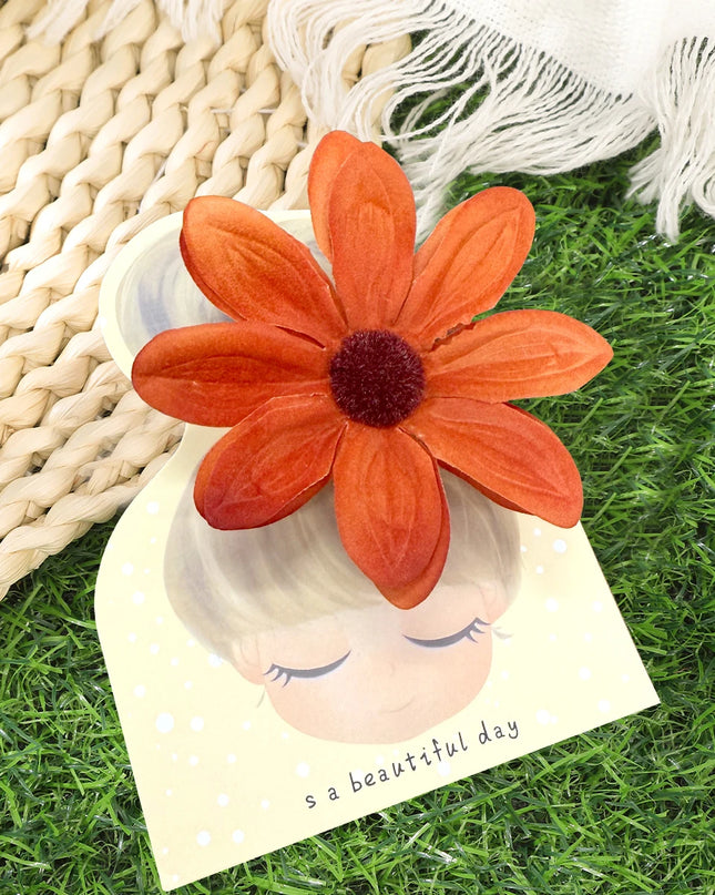 AWAYTR Bohemian Hawaiian Flower Hair Clip – Romantic Side Bash Clip for Women & Girls