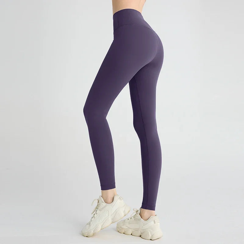 Leggings da donna per yoga a vita alta, sollevamento dei fianchi, pantaloni sportivi per corsa e ciclismo