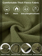 Tactical Hooded Fleece Jacket Men – Warm Military Multi-Pocket Winter Coat-HighTouch