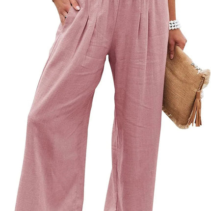 Comfort & Style – Cotton Pull-On Casual Pants for Women