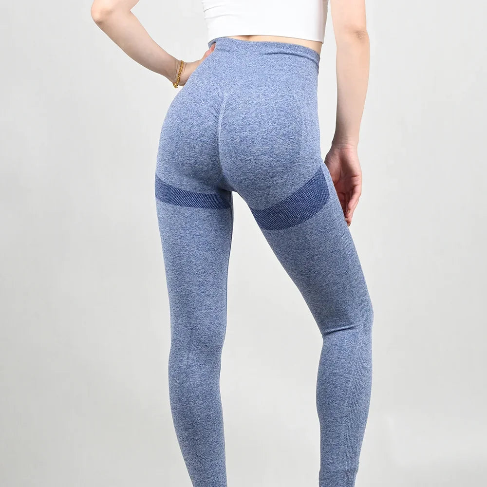 Women’s High-Waist Seamless Yoga Leggings – Stretchy Athletic Training Tights-HighTouch