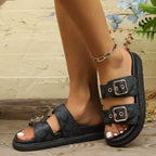 Luxury Designer Platform Beach Slippers – Comfortable Women's Summer Slides-HighTouch
