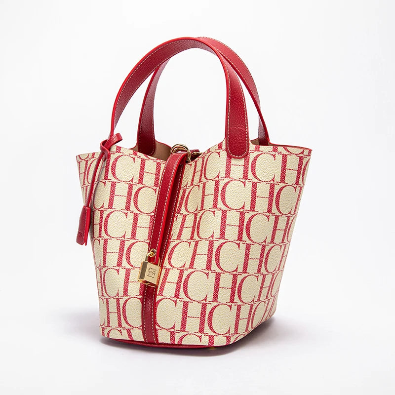 Luxury PVC Jacquard Shoulder Bag Women-HighTouch