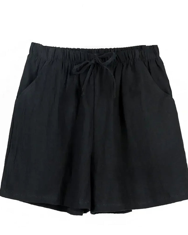 Women’s High-Waist Cotton Linen Shorts
