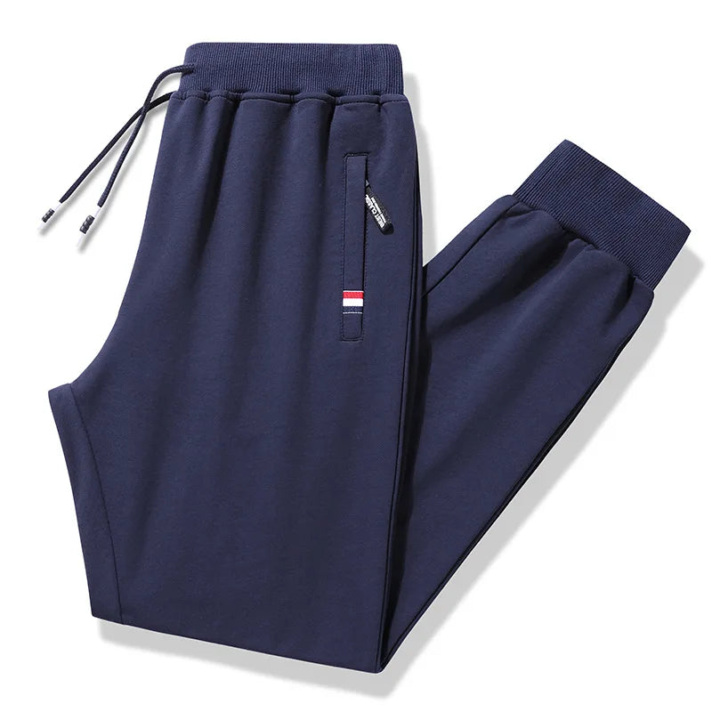 Plus Size Men’s Loose Fit Cotton Jogger Track Pants-HighTouch