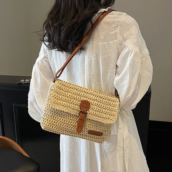 New Fashionable Straw Women's Bag, Trendy Vacation Casual Shoulder Crossbody Bag, Women's Versatile Stylish Straw Women's Bag-HighTouch