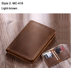 Crazy Horse Leather Card Holder-HighTouch