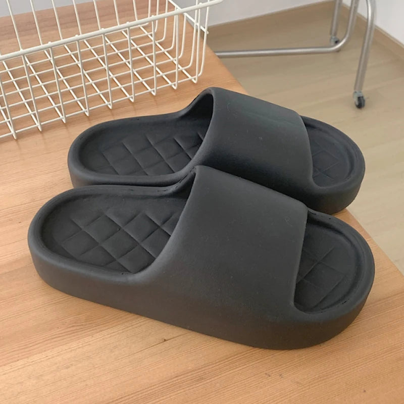 Women’s Simple Beach Sandals Summer Slip-On Flat Shoes-HighTouch