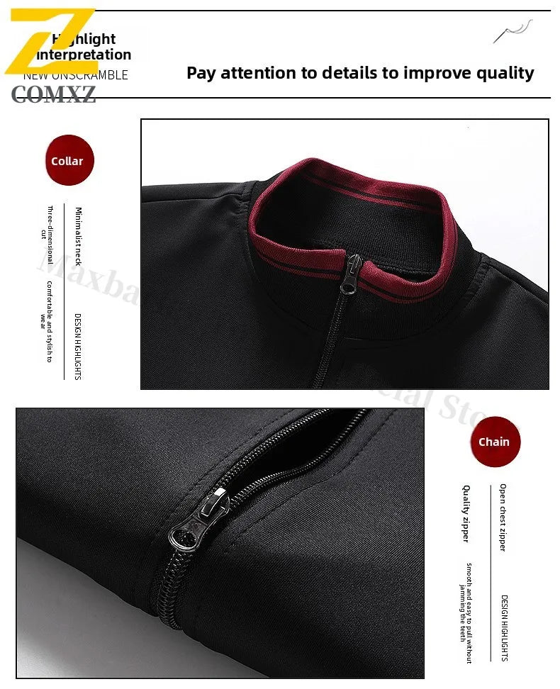 Heren sportjas met opstaande kraag