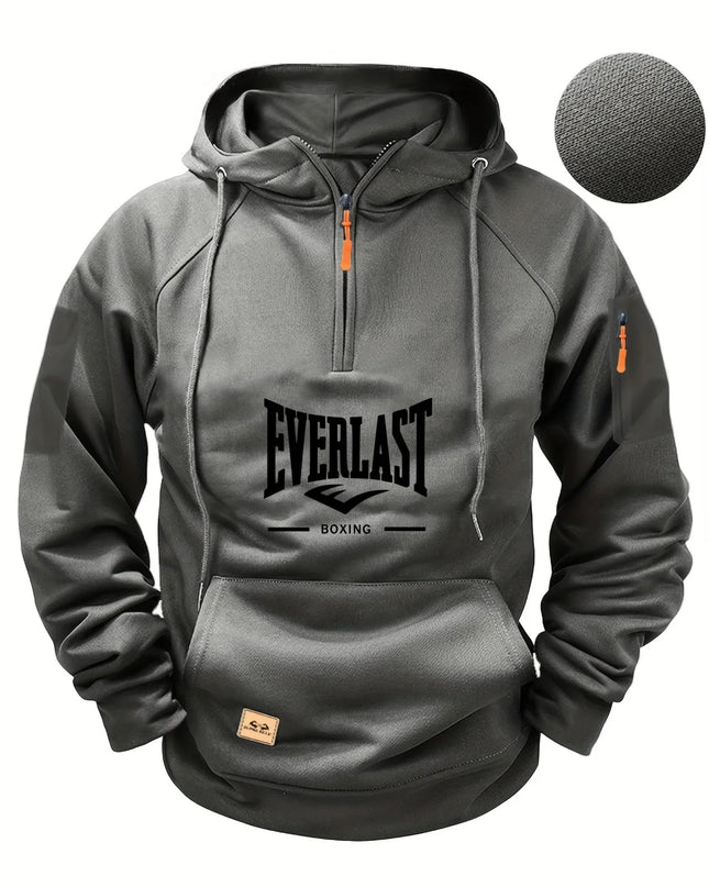 High-quality Men’s Multi-Zip Utility Hoodie – Fashionable Sweatshirt