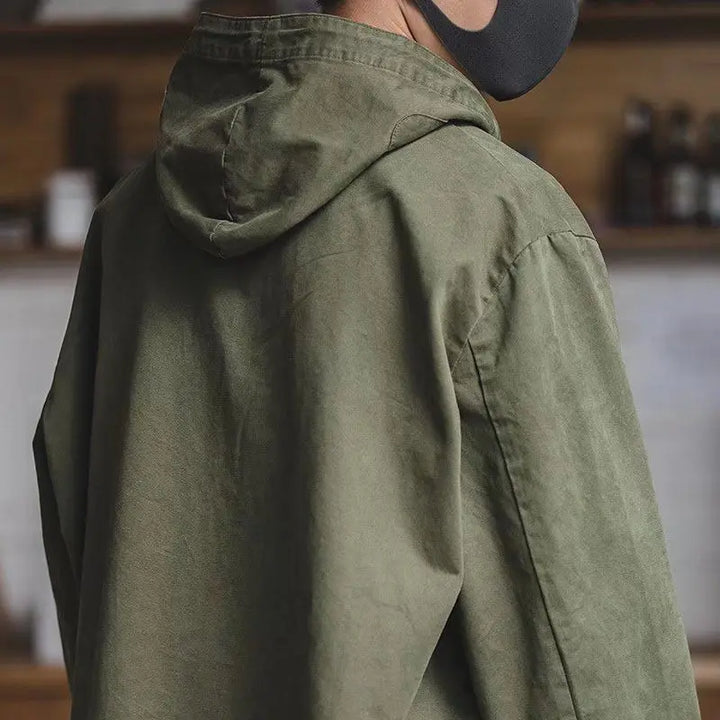 Cargo Drawstring Pullover Hoodie Men’s Jacket-HighTouch