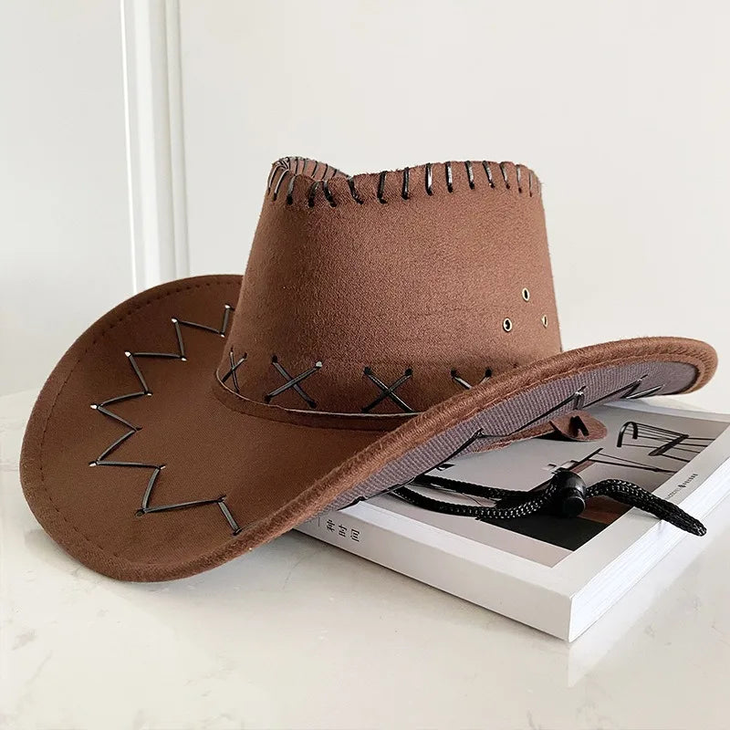 Bride Embellished Cowgirl Hat – Wide-Brim Bridal Fedora-HighTouch