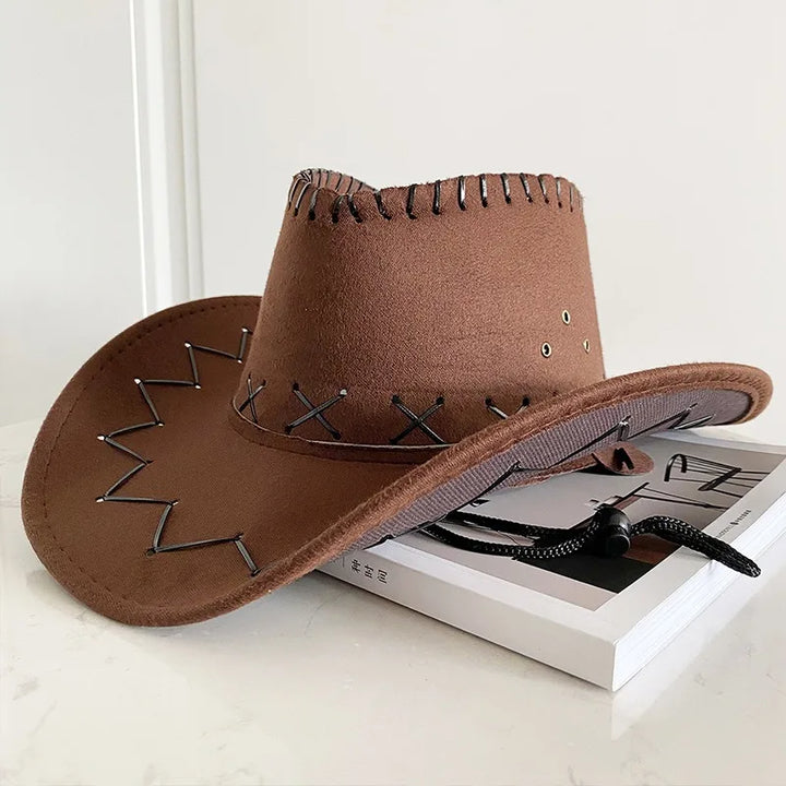 Bride Embellished Cowgirl Hat – Wide-Brim Bridal Fedora-HighTouch
