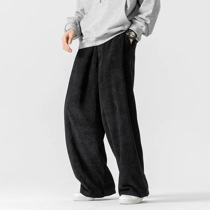 Men's Wide-Leg Corduroy Pants – 90s Style
