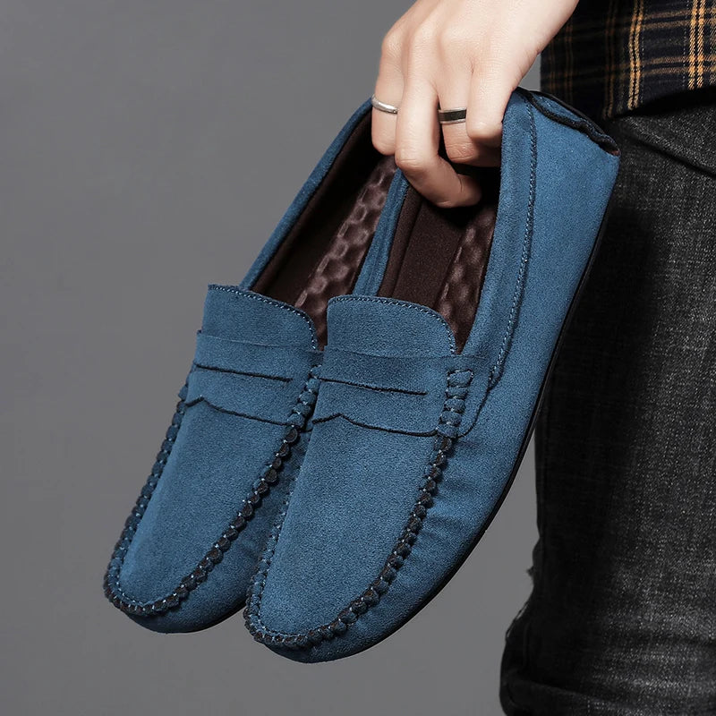 Fashion Suede Men’s Casual Loafers-HighTouch