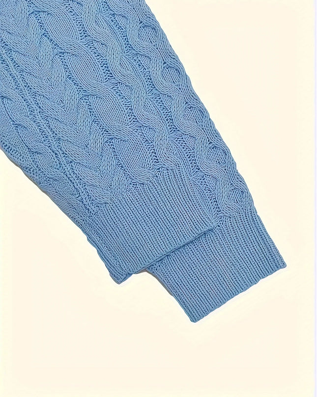 Cardigan a coste lavorato a maglia in stile retrò da donna