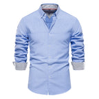 AIOPESON Men’s Cotton Oxford Shirt-HighTouch