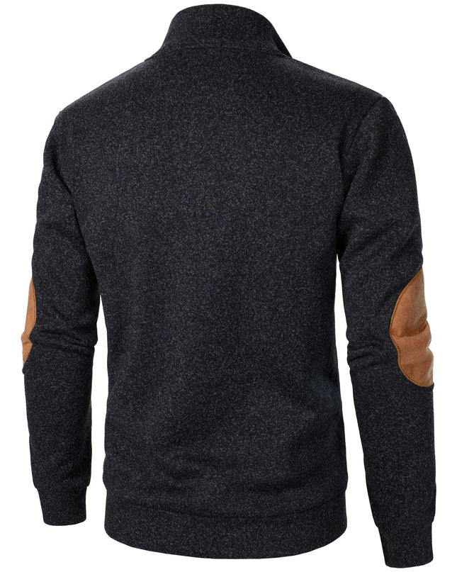 Men’s Stand Collar Knitted Sweater