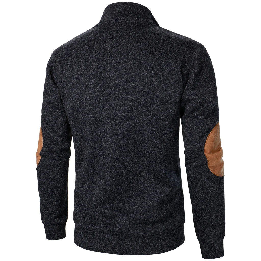 Men’s Stand Collar Knitted Sweater