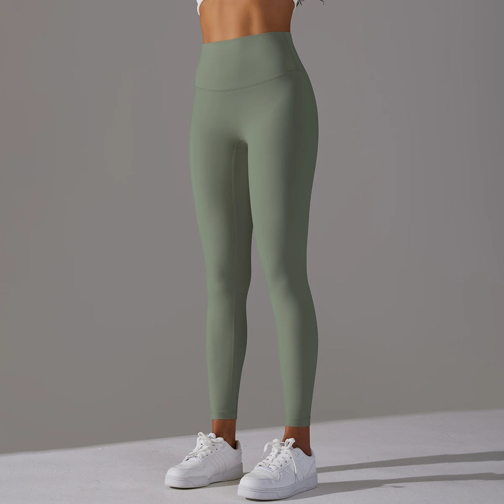 High-Wais Leggings – Buttery-Soft, Sweat-Wicking, with Hidden Pocket-HighTouch