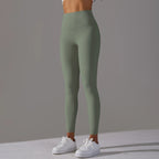 High-Wais Leggings – Buttery-Soft, Sweat-Wicking, with Hidden Pocket-HighTouch
