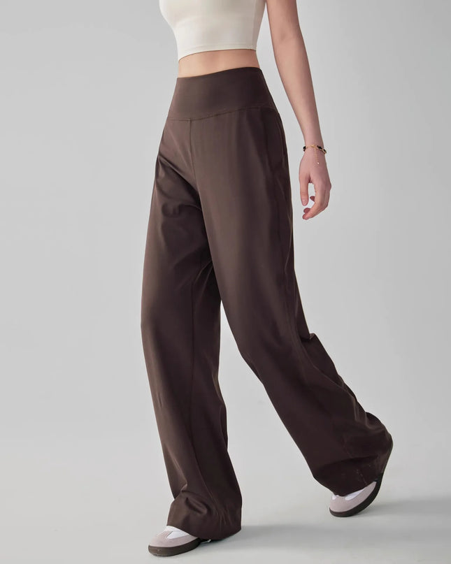 High-Waisted Stretch Lounge Sweatpants with Pockets