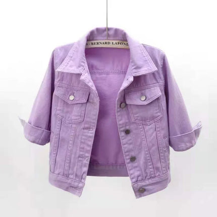 Trendy Womens Short Denim Jacket