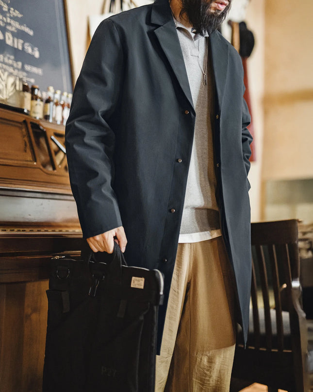Maden Vintage Mid-Long Men’s Trench Coat