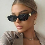 Retro Small‑Frame Cat‑Eye Sunglasses-HighTouch
