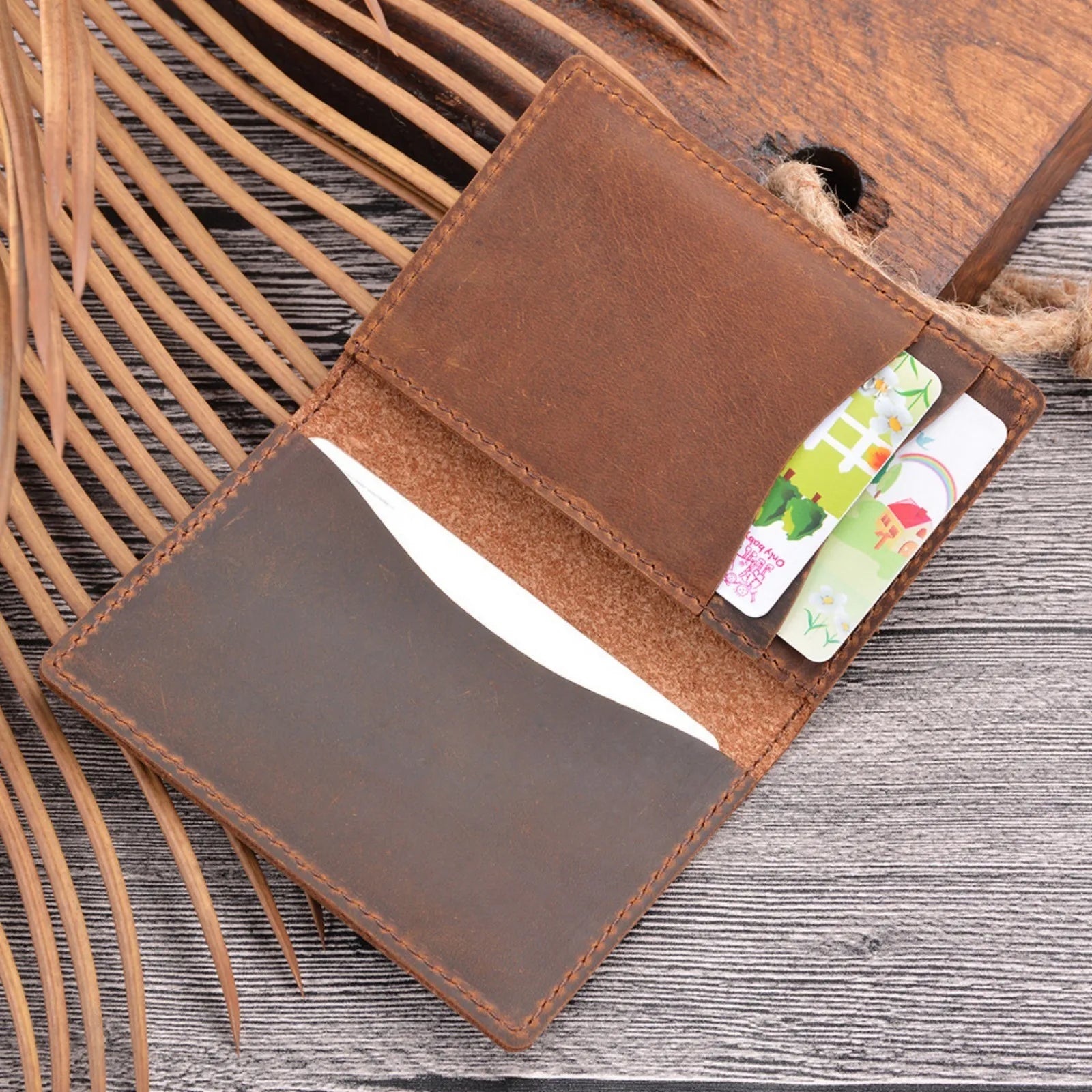Slim Leather Bifold Wallet