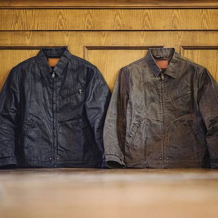 Oil-Waxed Canvas Slim-Fit Jacket Men