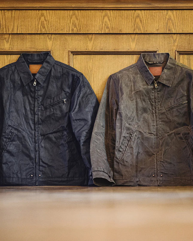 Oil-Waxed Canvas Slim-Fit Jacket Men