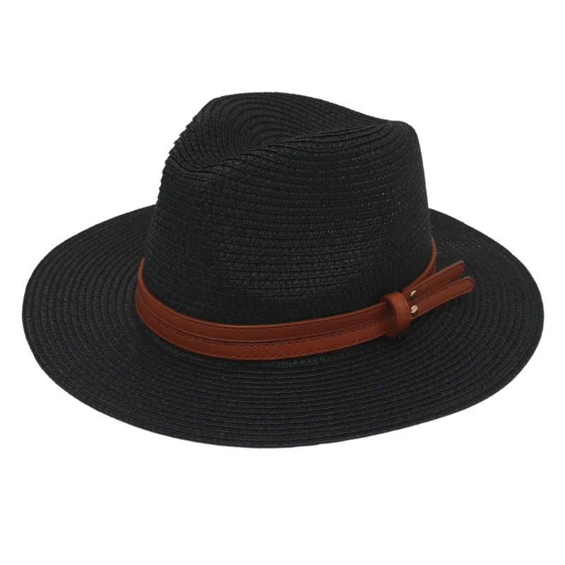 Breathable Straw Panama Sun Hat-HighTouch