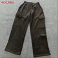 Low‑Waisted Wide‑Leg Cargo Sweatpants for Women-HighTouch