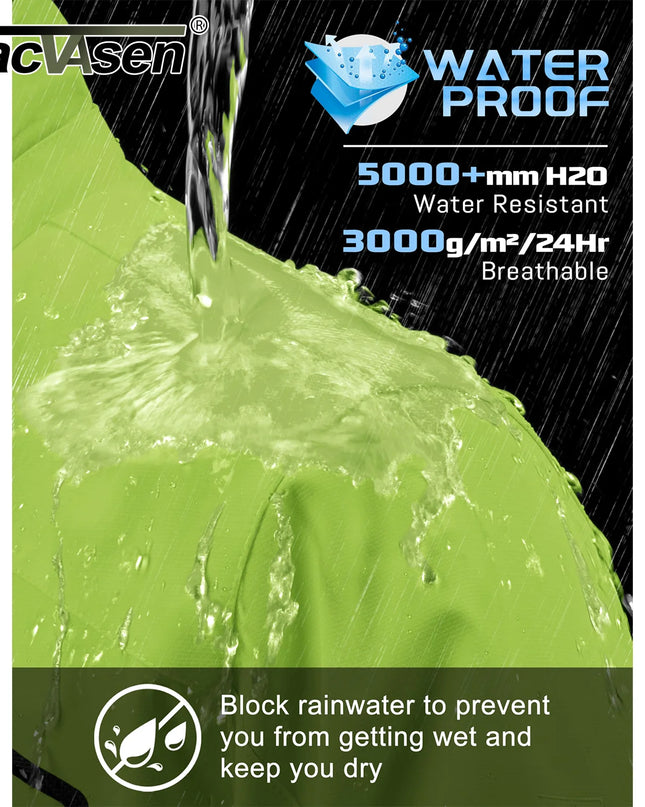 Men's Lightweight Mesh-Lined Waterproof Windbreaker Jacket
