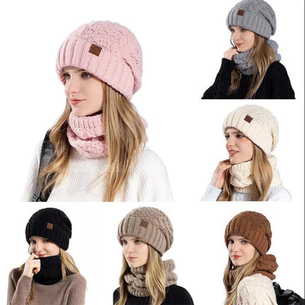 Women’s Winter Knitted Hat & Scarf Set