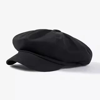 Vintage Cotton Beret / Octagonal Newsboy Cap – Unisex Adjustable